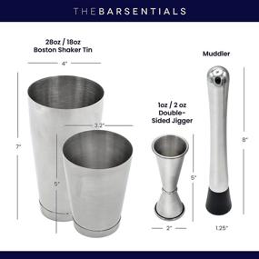 img 2 attached to TheBarsentials Cocktails Weighted Professional Stainless