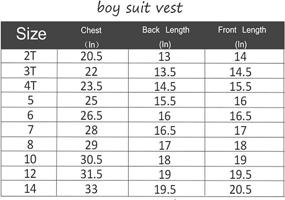 img 2 attached to Lycody Kids Formal Vest for Toddler Boys | Suits & Sport Coats Collection