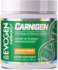 img 4 attached to 🍊 Evogen Carnigen Naturals: Powerful Carnitine Fat Burning Powder with 50 Servings, Mandarin Orange Flavor