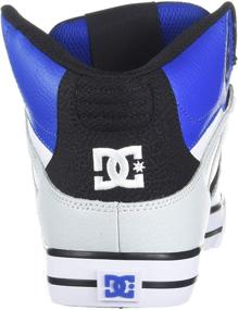 img 2 attached to 👟 Skate DC High Top in Black and White