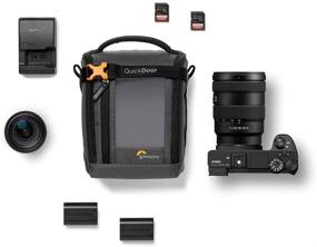 img 1 attached to Lowepro GearUp Creator Box Medium II Mirrorless and DSLR Camera Case with QuickDoor Access and Adjustable Dividers, Perfect for Sony Alpha 6500 - LP37347-PWW