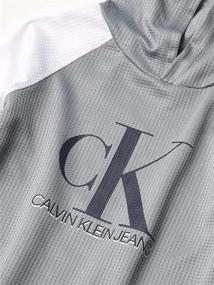 img 1 attached to 👕 Calvin Klein Boys' Hooded Pant Sets in 2 Pieces