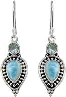 larimar sterling silver earrings: exquisite girls' jewelry by yotreasure logo