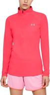 🏃 under armour women's tech 1/2 zip long-sleeve pullover: optimal performance and style for active women logo