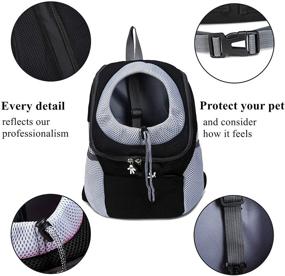 img 2 attached to 🐾 Explore the Versatile Hostic Pet Puppy Dog Cat Carrier Backpack for Convenient and Comfortable Travel!