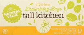 img 2 attached to 🗑️ Seo-friendly 13 Gallon Drawstring Tall Kitchen Bags by Natural Value - Pack of 20 Bags