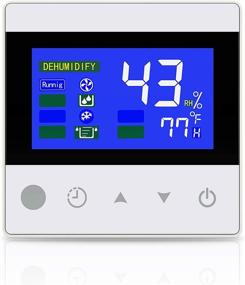img 4 attached to 🧯 COLZER Remote Controller for Digital Humidity, Temperature, Timer | Adjust Humidity Level | Crawl Space Basement Dehumidifier