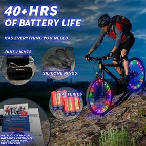 img 1 attached to Enhance Your Bike's Safety and Style with Activ Life 2-Tire Pack LED Bike Wheel Lights – Batteries Included!