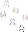 nzdlm stainless horseshoe piercing jewelry women's jewelry logo