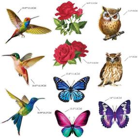 img 3 attached to 🦅 Prevent Bird Collisions with 20 Anti-Collision Bird Window Clings – Hummingbird, Butterfly, Owl & More!