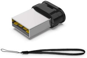 img 4 attached to 💻 RAOYI черная USB-флешка 64 ГБ - миниатюрный накопитель памяти Thumb Drive Jump Drive Zip Drive Pen Drive с подвеской