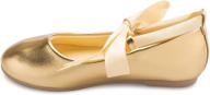 olivia girls adorable ballerina ribbon girls' shoes in flats logo