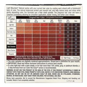 img 1 attached to Натуральный краситель для волос LIGHT MOUNTAIN - Острый Корицей, долговременная формула 12 унций (187010)