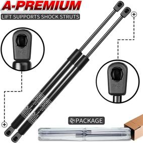 img 4 attached to 🚗 A-Premium Rear Window Lift Supports Shock Struts: Nissan Pathfinder 1999-2004 Infiniti QX4 1999-2003 2-PC Set