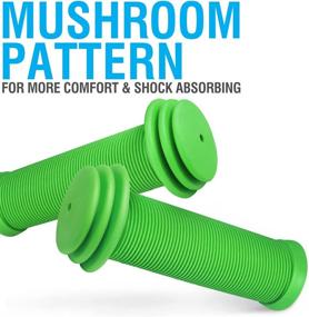 img 1 attached to 🚲 High-Quality Kids Bike Handlebar Grips by MARQUE - Comfortable Mushroom Pattern Bicycle Grips for Children's Tricycles, Push Balance Bikes, and Scooters - Perfect Replacement Grips with Added Comfort - Ideal Kids Gift