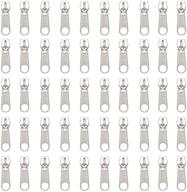 🔐 yahoga 50pcs silver zipper sliders for #3 nylon coil zippers - ideal for luggages, purses, and bags - bulk pack of #3 silver sliders logo