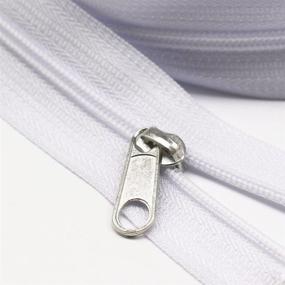 img 1 attached to 🔐 YaHoGa 50PCS Silver Zipper Sliders for #3 Nylon Coil Zippers - Ideal for Luggages, Purses, and Bags - Bulk Pack of #3 Silver Sliders