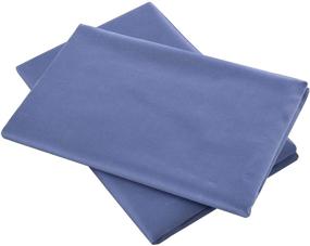 img 1 attached to 🌿 LAVANCE 100% Eucalyptus Lyocell Pillow Cases Set of 2 - Ultra Soft & Cooling Pillowcases - Organic Silky Material, Moisture-Wicking - Blue (20''x36'')