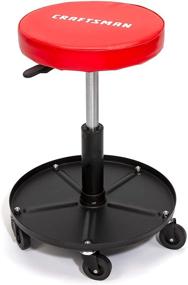 img 4 attached to 🪑 Craftsman Adjustable Height Rolling Creeper Stool with Storage Tray CMXZSAJ93382