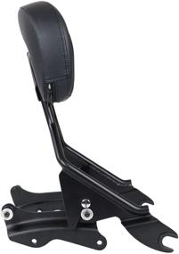 img 1 attached to AUFER Detachable Upright Passenger Sissy Bar Backrest with Backrest Pad & 4 Point 🏍️ Docking Hardware Kit - Fits Touring Road King, Street Glide, Electra Glide, Road Glide 2014-2020 (Black)