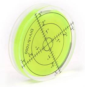img 1 attached to 🎯 Bullseye Spirit Level: Ø66mm Plastic Circular Level with Yellow Liquid - Accurate and Reliable