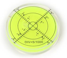 img 2 attached to 🎯 Bullseye Spirit Level: Ø66mm Plastic Circular Level with Yellow Liquid - Accurate and Reliable