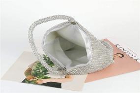 img 2 attached to 💎 Vgift Rhinestone Sparkle Wristlet Clutch: Chic Women's Handbags & Wallets for Glamorous Style!