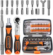 🔧 versatile 38 in 1 kupet ratchet screwdriver set: complete household repair tool kit with ratchet handles, sockets & bits - ideal for electronic devices, furniture, and more! (et035) logo