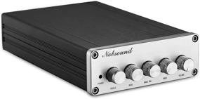 img 4 attached to 🔊 Nobsound HiFi TPA3116D2 2.1 Канальный Цифровой Аудиоусилитель - Стереоэквалайзер с Сабвуфером, Регулировкой ВЧ и НЧ - 2×50W+100W