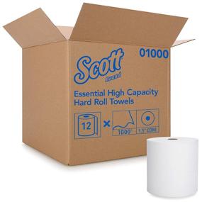 img 4 attached to 🧻 Scott Essential High Capacity Hard Roll Paper Towels - White, 12 Rolls/Case, 1,000 ft/Roll, 12,000 ft/Case: Efficient and Durable Paper Towels