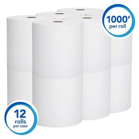 img 3 attached to 🧻 Scott Essential High Capacity Hard Roll Paper Towels - White, 12 Rolls/Case, 1,000 ft/Roll, 12,000 ft/Case: Efficient and Durable Paper Towels