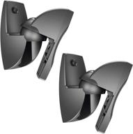 🔊 vogel's universal wall mount and speaker mount (pair) - max 11 lbs, black logo