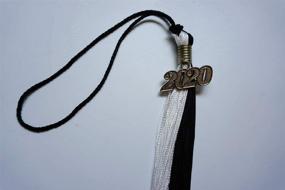 img 2 attached to 🎓 2020 Graduation Tassel: White/Black Two-Colored with Sliver Year Charm - Perfect for Grad Day