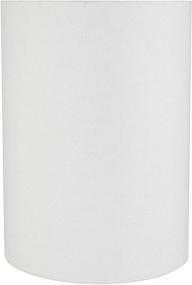 img 4 attached to 🔳 Aspen Creative 31261 White Transitional Drum Lamp Shade - 8" x 8" x 11" Spider LAMPSHADE