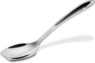 🥄 all-clad 10 inch stainless steel solid spoon for cook &amp; serve with silver finish logo