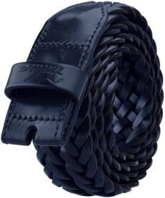 img 3 attached to 👔 Falari Braided Men's Accessories Without Buckle 8007 BLK S