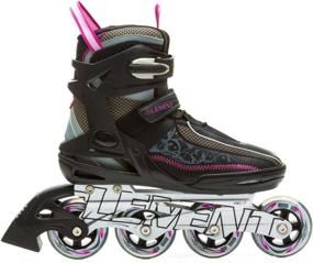 img 3 attached to Recreational Inline Skates for Women - 5th Element Lynx LX, Black/Pink