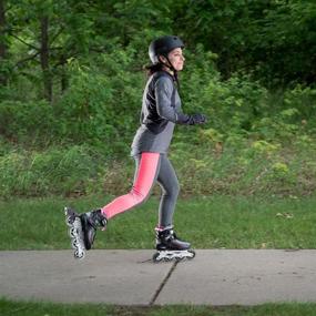 img 2 attached to Recreational Inline Skates for Women - 5th Element Lynx LX, Black/Pink