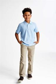 img 2 attached to 👕 Boys' Short Sleeve Pique Polo French Toast