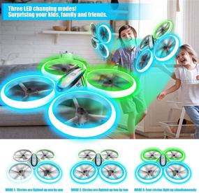 img 3 attached to 🚁 Enhanced HASAKEE Q9s Drone for Kids: Altitude Hold, Headless Mode, Blue & Green Lights, Propeller Full Protect, 2 Batteries, Remote Control – Perfect Flying Gift for Boys and Girls