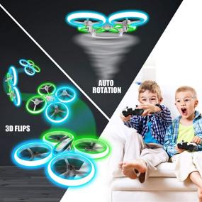img 2 attached to 🚁 Enhanced HASAKEE Q9s Drone for Kids: Altitude Hold, Headless Mode, Blue & Green Lights, Propeller Full Protect, 2 Batteries, Remote Control – Perfect Flying Gift for Boys and Girls