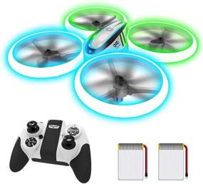 img 4 attached to 🚁 Enhanced HASAKEE Q9s Drone for Kids: Altitude Hold, Headless Mode, Blue & Green Lights, Propeller Full Protect, 2 Batteries, Remote Control – Perfect Flying Gift for Boys and Girls
