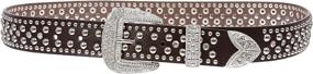 img 1 attached to 💎 Sparkling Western Rhinestone Studded Leather Belt Accessories for Women in Vibrant Colors