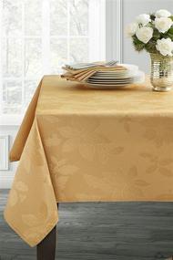 img 4 attached to 🌺 Elevate Your Dining Experience with the Poinsettia Legacy Damask Tablecloth Rectangular