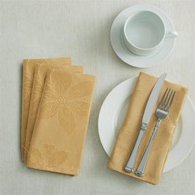 img 1 attached to 🌺 Elevate Your Dining Experience with the Poinsettia Legacy Damask Tablecloth Rectangular