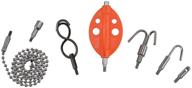 🔧 klein tools 56511 splinter guard wire fish rod and glow rod attachment set: double-s hook & more, 7-piece logo