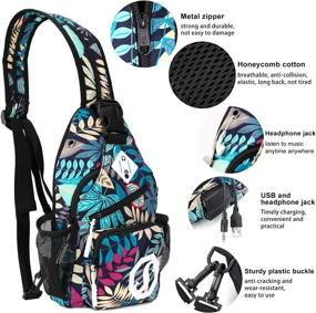 img 3 attached to 🎒 Galmaxs7 Multipurpose Crossbody Daypack Backpack