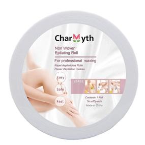 img 4 attached to Charmyth Body &amp; Face Wax Strips - Non-Woven Disposable Epilating Roll, 60 Yard Hair Removal Waxing Strips