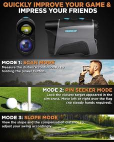 img 3 attached to 🏌️ Advanced Golf Range Finder - Up to 1100 Yards Range by CREATIVE XP