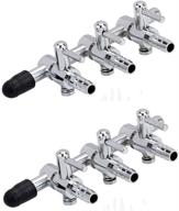 🐠 2-pack air control valve tap for aquarium chrome metal gang manifold air line splitter - qmseller logo